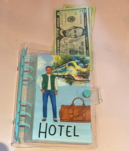 Load image into Gallery viewer, For Boys Travel Cash Envelopes Binder Set
